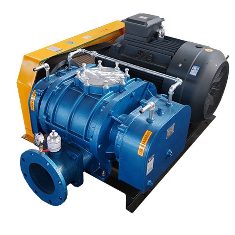 Gipabugnaw sa Tubig nga Dual Oil Tank Tulo ka Lobe V-Belt Roots Rotary Blower